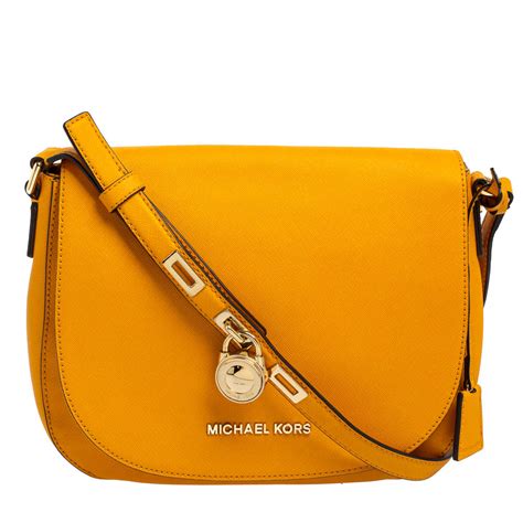 crossbody michael kors yellow purse